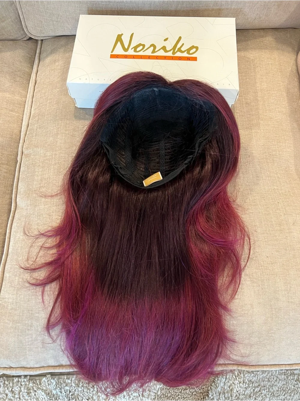 Noriko Angelica Large | Synthetic Plum Wig (Basic Cap)